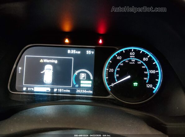 1N4BZ1CP2KC320442 2019 NISSAN LEAF Серый Вид задних сидений