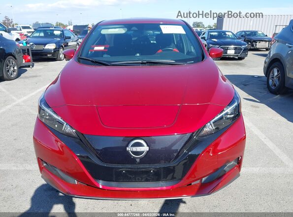 1N4CZ1CVXSC560079 2025 NISSAN LEAF Red ხელსაწყოთა პანელის ხედი