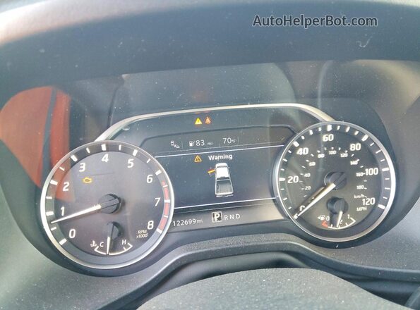 1N6AA1CE2MN511908 2021 NISSAN TITAN Black Instrument cluster view