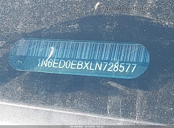 1N6ED0EBXLN728577 2020 NISSAN FRONTIER Синий 