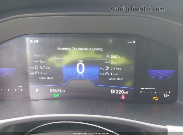 1V2DC2CA3PC205053 2023 VOLKSWAGEN ATLAS White უკანა სავარძლების ხედი