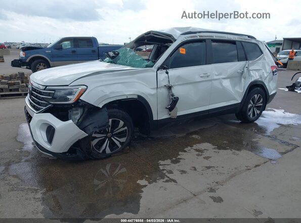 1V2DN2CA8TC528258 2026 VOLKSWAGEN ATLAS White წინა მარცხენა ხედი სამი მეოთხედიდან