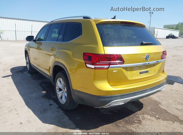 1V2DR2CA3JC533157 2018 VOLKSWAGEN ATLAS Yellow Rear left