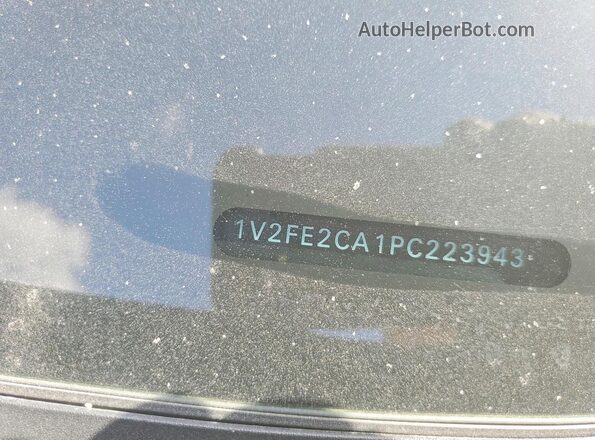 1V2FE2CA1PC223943 2023 VOLKSWAGEN ATLAS Black Vista de la etiqueta del VIN
