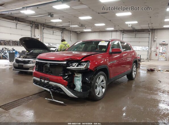 1V2ME2CA0LC210358 2020 VOLKSWAGEN ATLAS Красный Передняя левая четверть