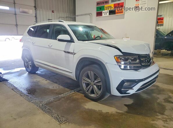 1V2PR2CA3JC524519 2018 VOLKSWAGEN ATLAS Белый Передняя правая четверть