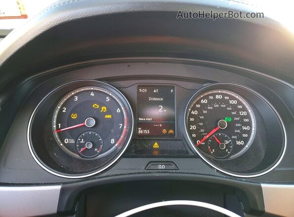1V2RR2CA2JC561795 2018 VOLKSWAGEN ATLAS Белый Вид щитка приборов