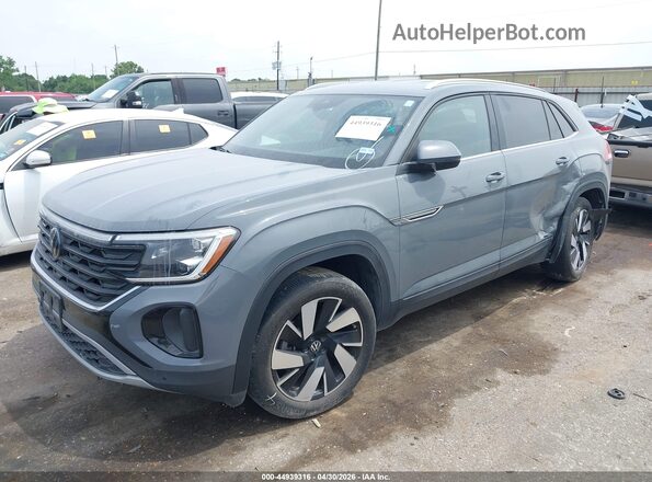 1V2WE2CA2RC251110 2024 VOLKSWAGEN ATLAS Gray Առջևի ձախ երեք քառորդ տեսարան
