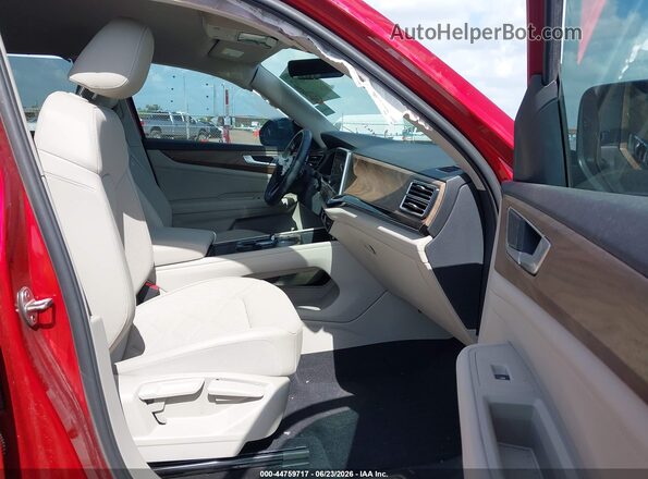 1V2WR2CA1SC542420 2025 VOLKSWAGEN ATLAS Red Widok wnętrza z przodu