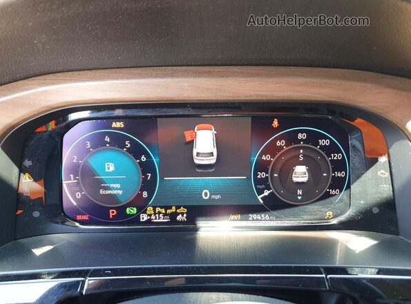 1V2WR2CA2RC533834 2024 VOLKSWAGEN ATLAS White Widok zestawu wskaźników