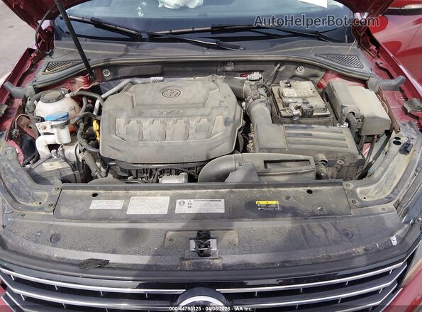 1VWBA7A34JC025004 2018 VOLKSWAGEN PASSAT Red Widok z tyłu