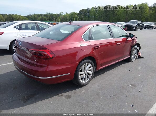 1VWBA7A34JC025004 2018 VOLKSWAGEN PASSAT Red Tył prawy