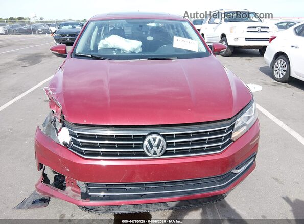 1VWBA7A34JC025004 2018 VOLKSWAGEN PASSAT Red Widok zestawu wskaźników