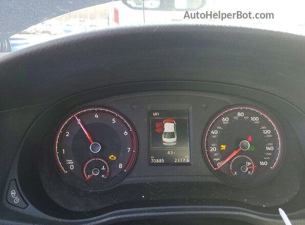 1VWSA7A33MC010983 2021 VOLKSWAGEN PASSAT Синий Вид щитка приборов