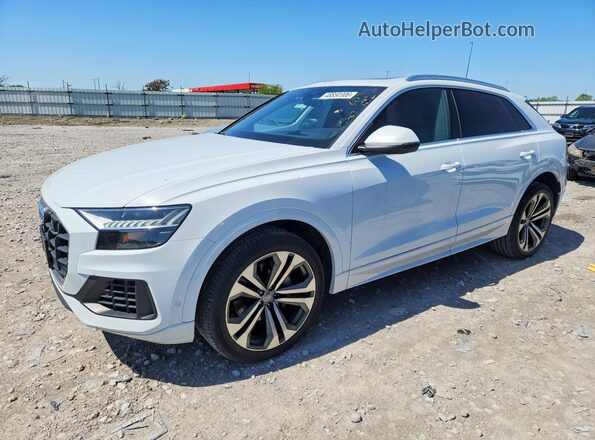 WA1CVAF18KD014559 2019 AUDI Q8 White უკანა მარცხენა