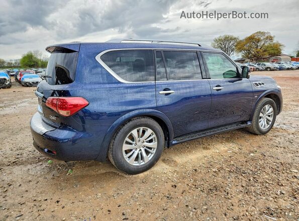 JN8AZ2NF6H9643435 2017 INFINITI QX80 Blue Delantero derecho