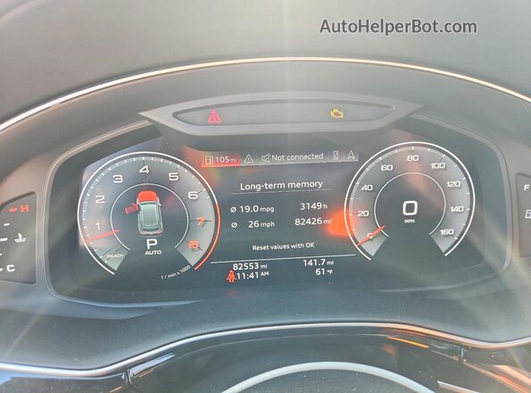 WA1CVAF18KD014559 2019 AUDI Q8 White უკანა სავარძლების ხედი