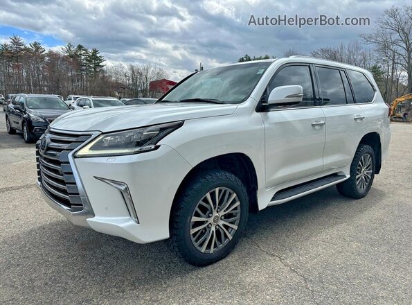 JTJHY7AX2K4285356 2019 LEXUS LX White Rear left