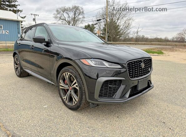 SADCZ2EE4NA694815 2022 JAGUAR F-PACE Black Հետևի ձախ