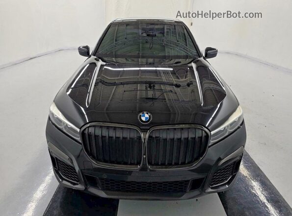 WBA7T2C0XNCH14057 2022 BMW 7 SERIES Black VIN კოდის სტიკერის ხედი