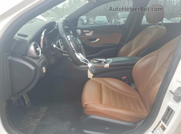 55SWF6EB8KU300135 2019 MERCEDES-BENZ AMG White წინა პანელის ხედი