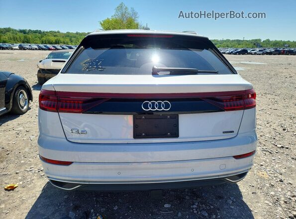 WA1CVAF18KD014559 2019 AUDI Q8 White წინა სალონის ხედი