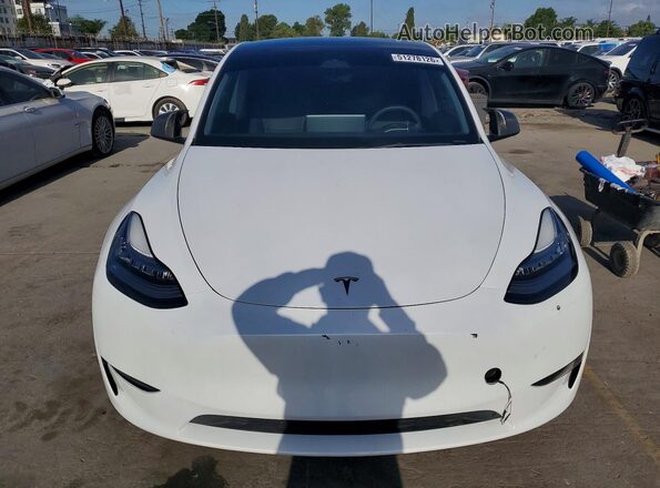 7SAYGDEE0PA052489 2023 TESLA MODEL Y White Vista trasera