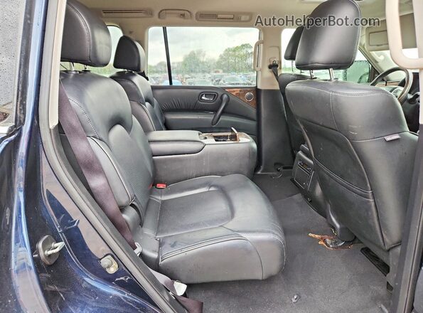 JN8AZ2NF6H9643435 2017 INFINITI QX80 Blue Vista del compartimento del motor