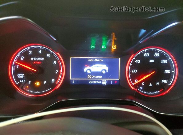 KL79MUSLXPB099674 2023 CHEVROLET TRAILBLAZER Желтый Вид щитка приборов
