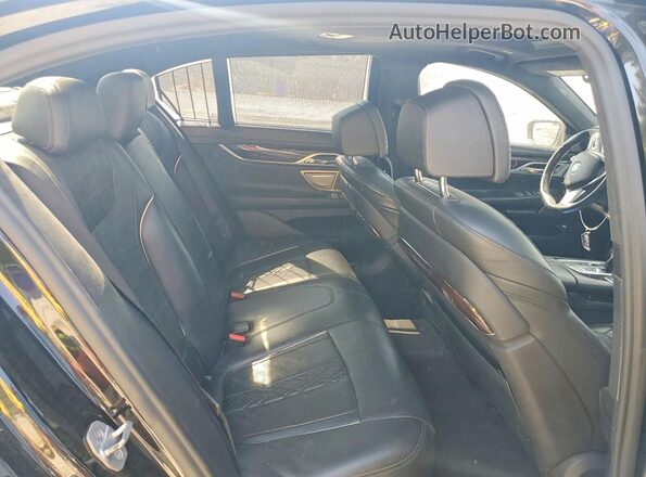 WBA7B0C55JG527229 2018 BMW 7 SERIES Black Vista interior trasera