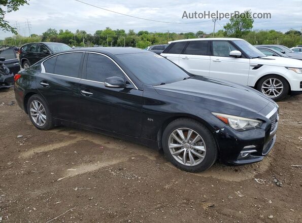 JN1CV7AP3HM642013 2017 INFINITI Q50 Black Դիմացի տեսք