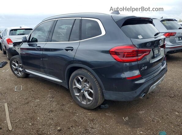 5UXTY3C09M9H28390 2021 BMW X3 Черный Задняя правая четверть