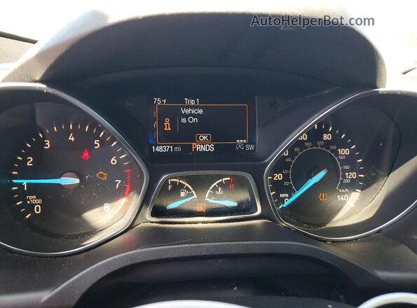 1FMCU0GD5KUA06877 2019 FORD ESCAPE Black Вид щитка приладів