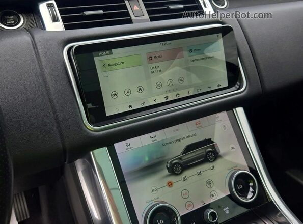 SALWR2SU6LA705243 2020 LAND ROVER RANGE ROVER Black Instrument cluster view