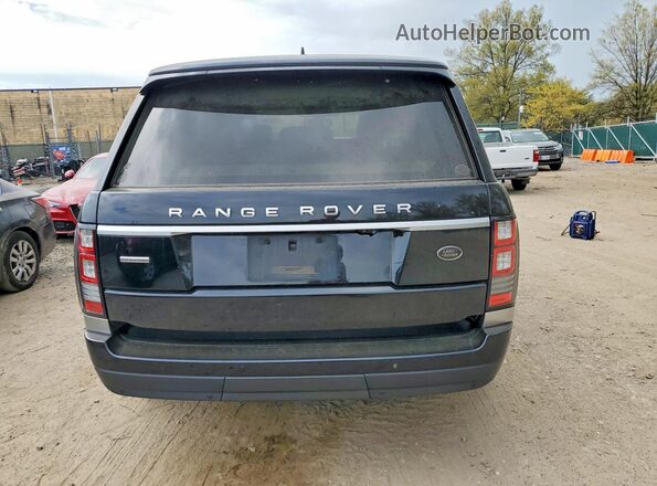 SALGS2EF1GA292319 2016 LAND ROVER RANGE ROVER Blue წინა სალონის ხედი