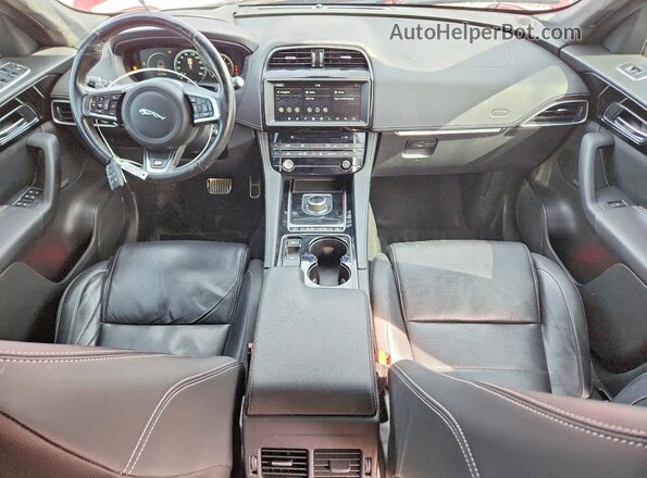 SADCM2BVXHA887803 2017 JAGUAR F-PACE Red Вид щитка приладів