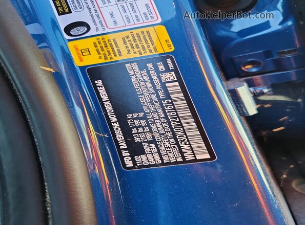 WMW53DK07P2T87675 2023 MINI COOPER Синий Вид подкапотного пространства