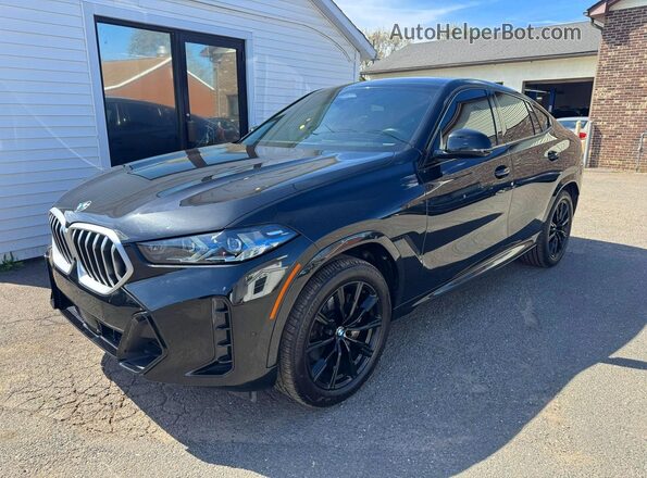 5UX33EX08R9T65489 2024 BMW X6 Black Rear left