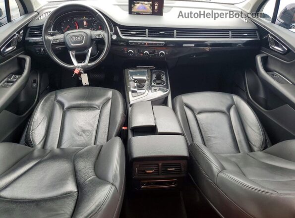 WA1LAAF78HD004316 2017 AUDI Q7 Black Widok zestawu wskaźników