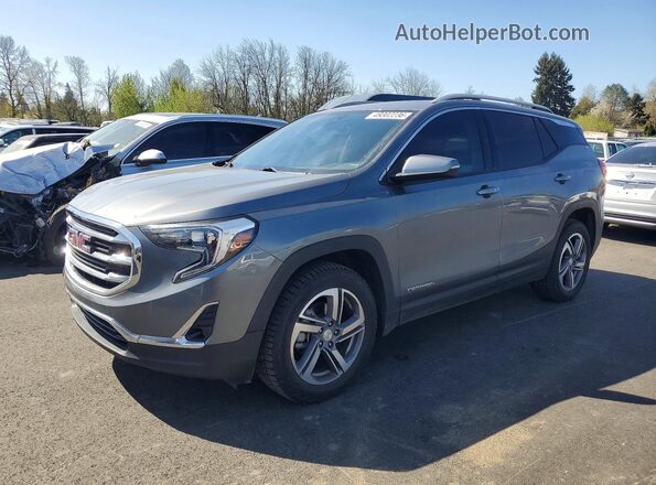 3GKALVEV6ML390743 2021 GMC TERRAIN Gray Trasero izquierdo