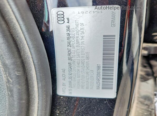 WAUCFAFC5GN016661 2016 AUDI OTHER Black 