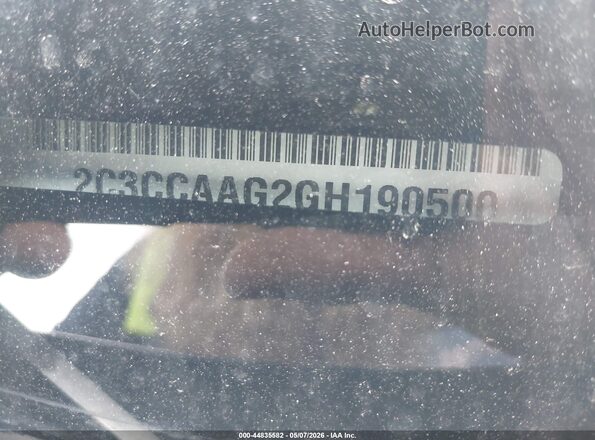 2C3CCAAG2GH190500 2016 CHRYSLER 300 Черный Вид подкапотного пространства