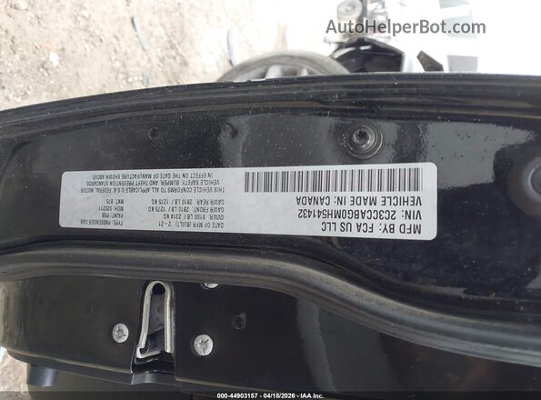 2C3CCABG0MH541432 2021 CHRYSLER 300 Black Widok komory silnika