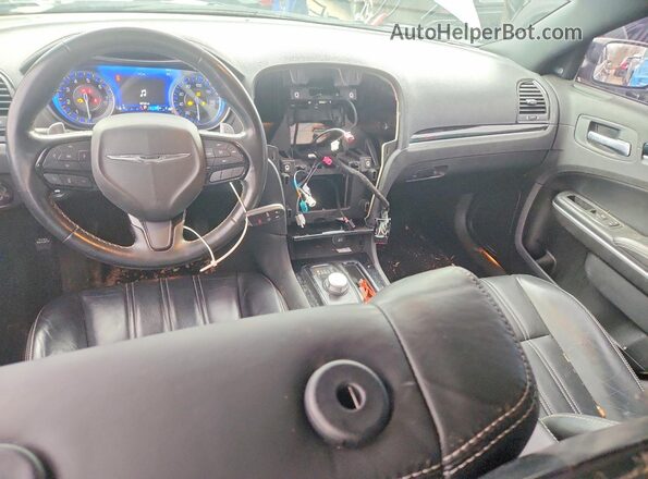 2C3CCABG6NH136418 2022 CHRYSLER 300 Black Առջևի վահանակի տեսք