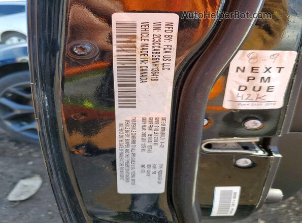 2C3CCABG6NH136418 2022 CHRYSLER 300 Black VIN կոդի պիտակի տեսք