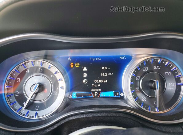 2C3CCABG7MH585461 2021 CHRYSLER 300 Maroon Instrument cluster view
