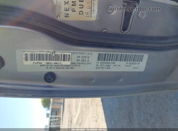 2C3CCAEG5GH127904 2016 CHRYSLER 300 Silver 