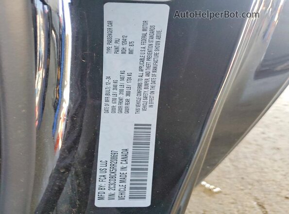 2C3CDBCK5RR208697 2024 DODGE CHARGER Black ძრავის განყოფილების ხედი