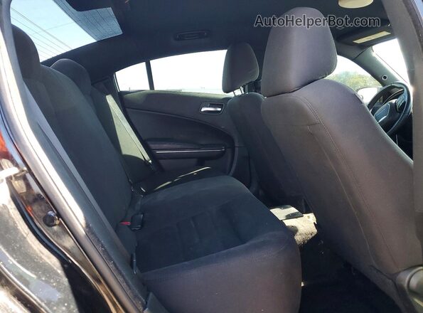 2C3CDXAT2HH660037 2017 DODGE CHARGER Black Rear seats view