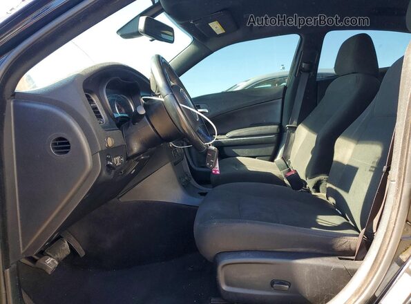 2C3CDXAT2HH660037 2017 DODGE CHARGER Black Front interior view